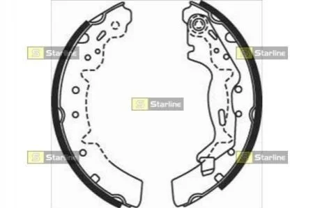Гальмівні колодки барабанні для Toyota STARLINE BC 07670 фото товару