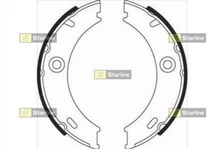 <strong>Гальмівні колодки барабанні STARLINE BC 07970 (фото 1)</strong>