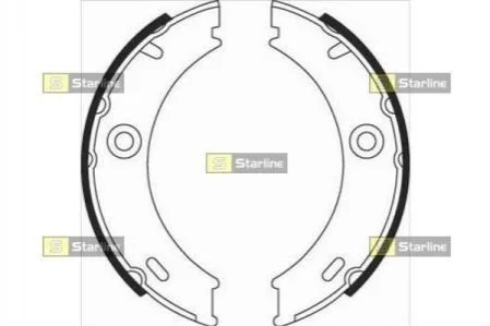 Гальмівні колодки барабанні для Mercedes, Volkswagen STARLINE BC 07970 фото товару