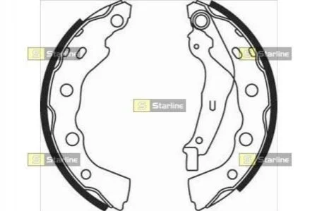 Гальмівні колодки барабанні для Mitsubishi, Toyota, Suzuki STARLINE BC 07990 фото товару