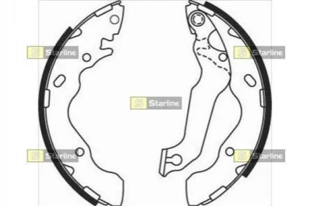 Гальмівні колодки барабанні для Hyundai STARLINE BC 08010 фото товару