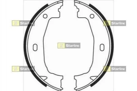 Гальмівні колодки барабанні для STARLINE BC 08100 фото товару