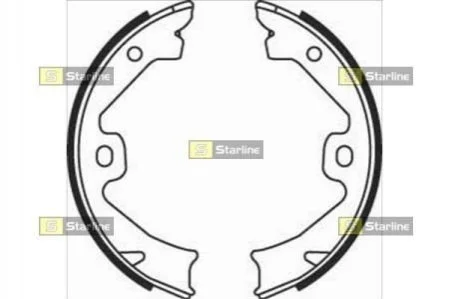 <strong>Гальмівні колодки барабанні STARLINE BC 08140 (фото 1)</strong>
