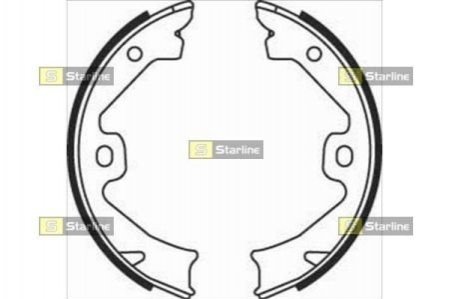 Гальмівні колодки барабанні STARLINE BC 08140 фото товару