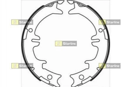 <strong>Гальмівні колодки барабанні STARLINE BC 08340 (фото 1)</strong>