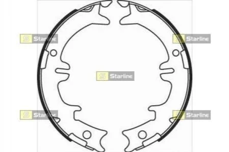 Гальмівні колодки барабанні для STARLINE BC 08340 фото товару