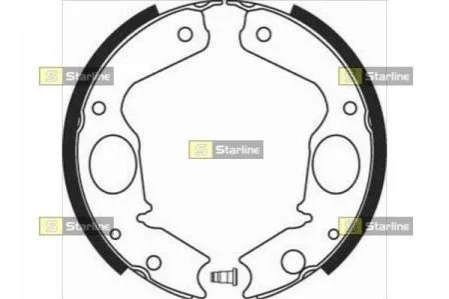 Гальмівні колодки барабанні для Mitsubishi STARLINE BC 08350 фото товару