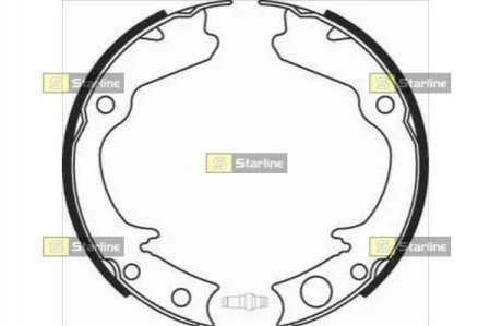 <strong>Гальмівні колодки барабанні STARLINE BC 08360 (фото 1)</strong>