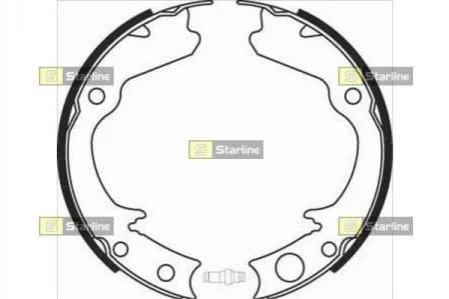 Гальмівні колодки барабанні для STARLINE BC 08360 фото товару