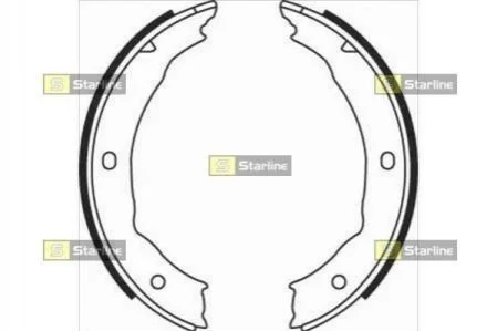 Гальмівні колодки барабанні для Peugeot STARLINE BC 08400 фото товару