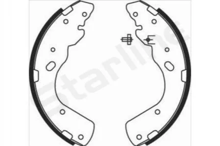<strong>Тормозные колодки барабанные STARLINE BC 08450 (фото 1)</strong>