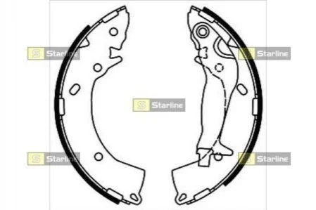 Гальмівні колодки барабанні для Hyundai STARLINE BC 08670 фото товару