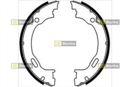 Гальмівні колодки барабанні для STARLINE BC 08720 фото товару