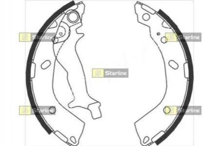 Гальмівні колодки барабанні для Hyundai, KIA STARLINE BC 08760 фото товару