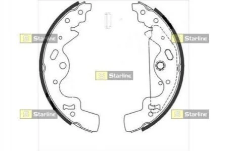 Гальмівні колодки барабанні для Land Rover STARLINE BC 08820 фото товару