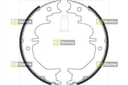 <strong>Гальмівні колодки барабанні STARLINE BC 08850 (фото 1)</strong>