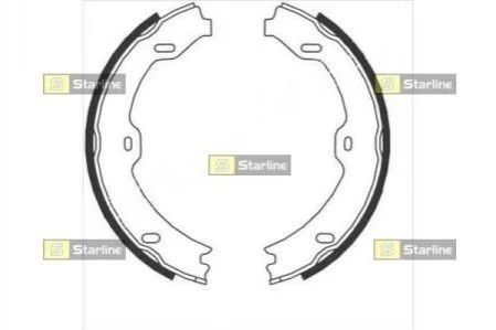 Гальмівні колодки барабанні для STARLINE BC 09020 фото товару
