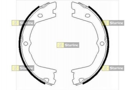 Тормозные колодки барабанные STARLINE BC 09080 фото товара