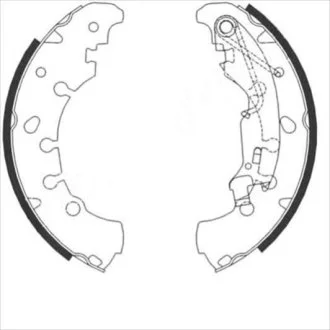 Гальмівні колодки барабанні для Opel, Fiat, Vauxhall STARLINE BC 09090 фото товару