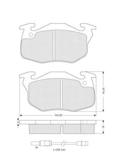 Гальмівні колодки дискові для Renault STARLINE BD S020 фото товару