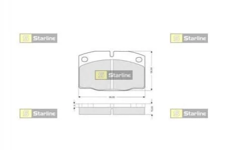 <strong>Гальмівні колодки дискові STARLINE BD S021 (фото 1)</strong>
