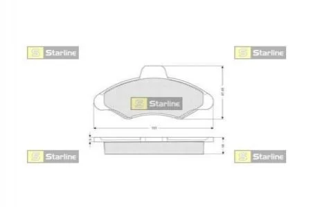 Тормозные колодки дисковые для Ford STARLINE BD S022 фото товара
