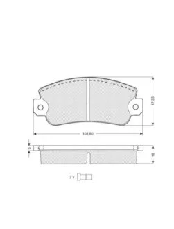 Гальмівні колодки дискові для Fiat, Alfa Romeo, Lancia, Abarth STARLINE BD S026 фото товару