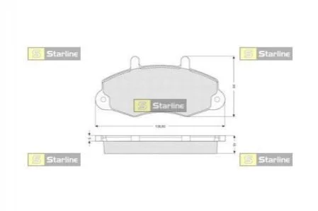 <strong>Гальмівні колодки дискові STARLINE BD S039 (фото 1)</strong>