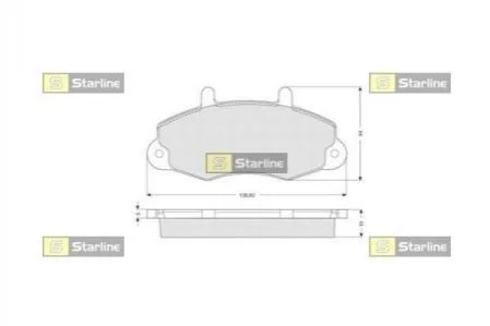 Гальмівні колодки дискові для Ford STARLINE BD S039 фото товару