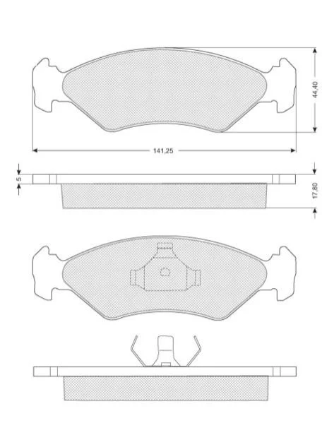 <strong>Тормозные колодки дисковые STARLINE BD S040 (фото 1)</strong>