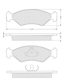 Гальмівні колодки дискові для Ford STARLINE BD S040 фото товару