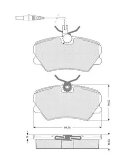 Гальмівні колодки дискові для STARLINE BD S041 фото товару