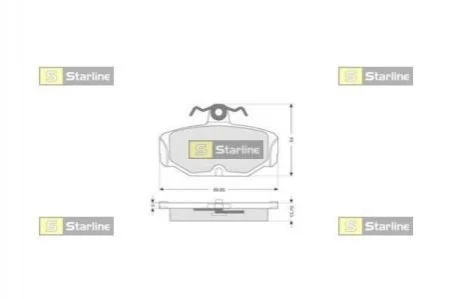 <strong>Гальмівні колодки дискові STARLINE BD S045 (фото 1)</strong>