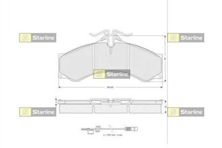 <strong>Гальмівні колодки дискові STARLINE BD S061 (фото 1)</strong>