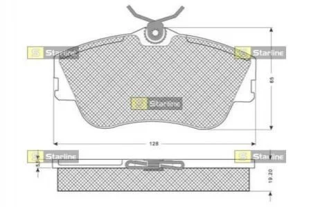 <strong>Гальмівні колодки дискові STARLINE BD S074 (фото 1)</strong>