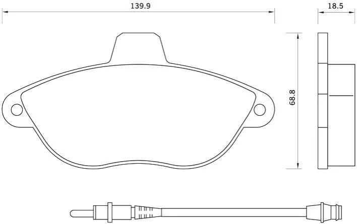<strong>Тормозные колодки дисковые STARLINE BD S082 (фото 1)</strong>