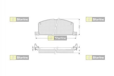 <strong>Гальмівні колодки дискові STARLINE BD S090 (фото 1)</strong>