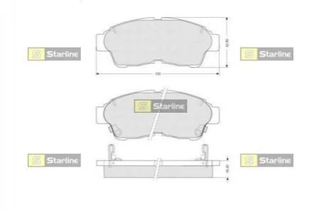 <strong>Гальмівні колодки дискові STARLINE BD S094 (фото 1)</strong>