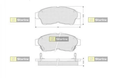 Гальмівні колодки дискові для Toyota STARLINE BD S094 фото товару