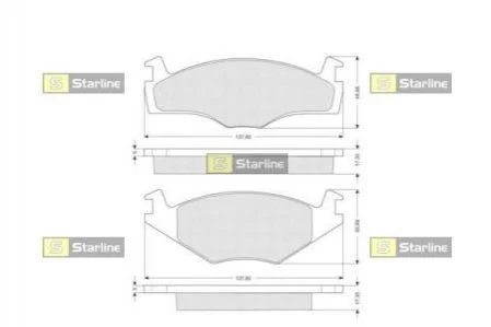 <strong>Гальмівні колодки дискові STARLINE BD S100 (фото 1)</strong>