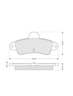 Гальмівні колодки дискові для STARLINE BD S111 фото товару