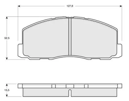 Гальмівні колодки дискові для Mitsubishi STARLINE BD S119 фото товару