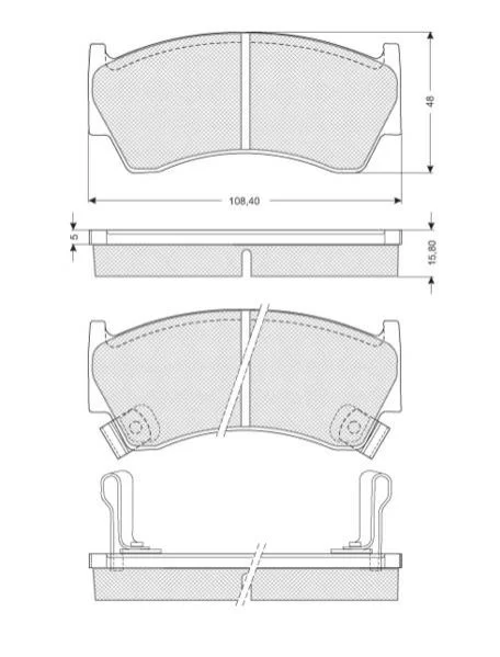 <strong>Гальмівні колодки дискові STARLINE BD S139 (фото 1)</strong>