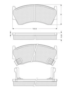 Гальмівні колодки дискові для Nissan STARLINE BD S139 фото товару