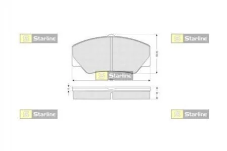 <strong>Гальмівні колодки дискові STARLINE BD S154 (фото 1)</strong>