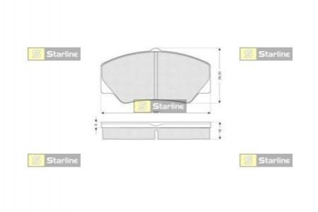 Гальмівні колодки дискові STARLINE BD S154 (фото 1)