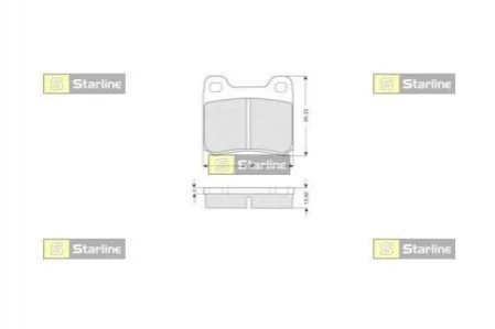<strong>Гальмівні колодки дискові STARLINE BD S169 (фото 1)</strong>