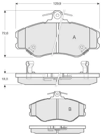 <strong>Гальмівні колодки дискові STARLINE BD S171 (фото 1)</strong>