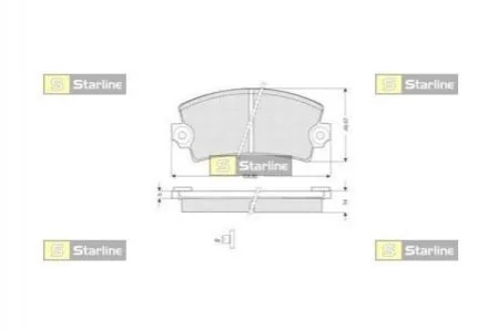 Гальмівні колодки дискові для Renault, Dacia STARLINE BD S175 фото товару