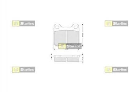 <strong>Тормозные колодки дисковые STARLINE BD S190 (фото 1)</strong>